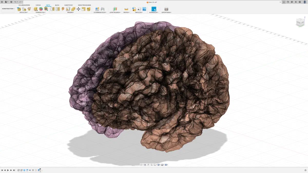 Frisch importiere Meshes.